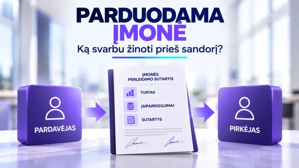 Parduodama įmonė – ką svarbu žinoti prieš sandorį